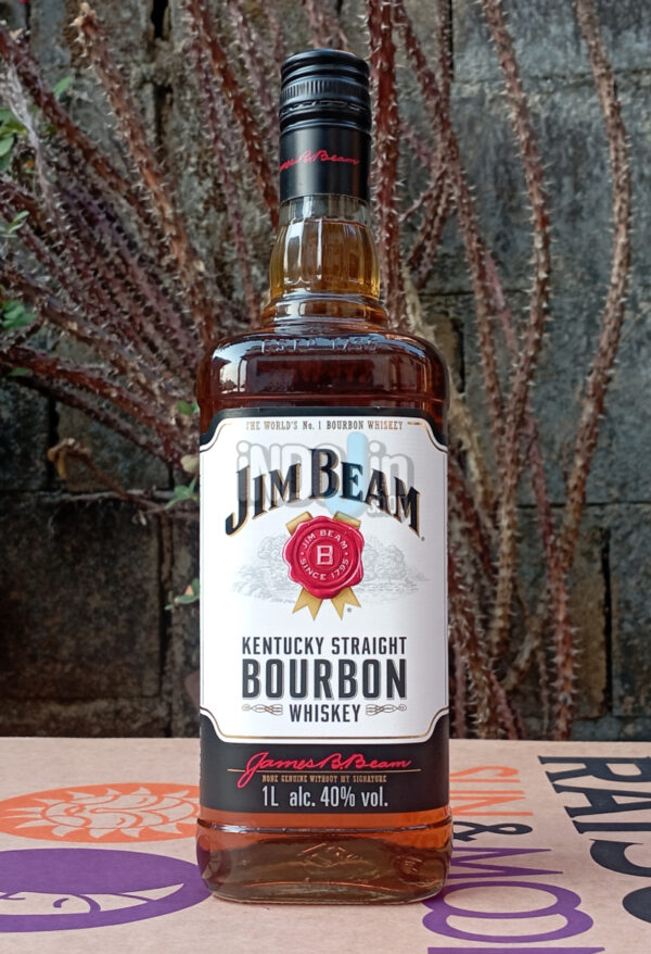 เหล้านอก Jim Beam White Label Kentucky Straight Bourbon